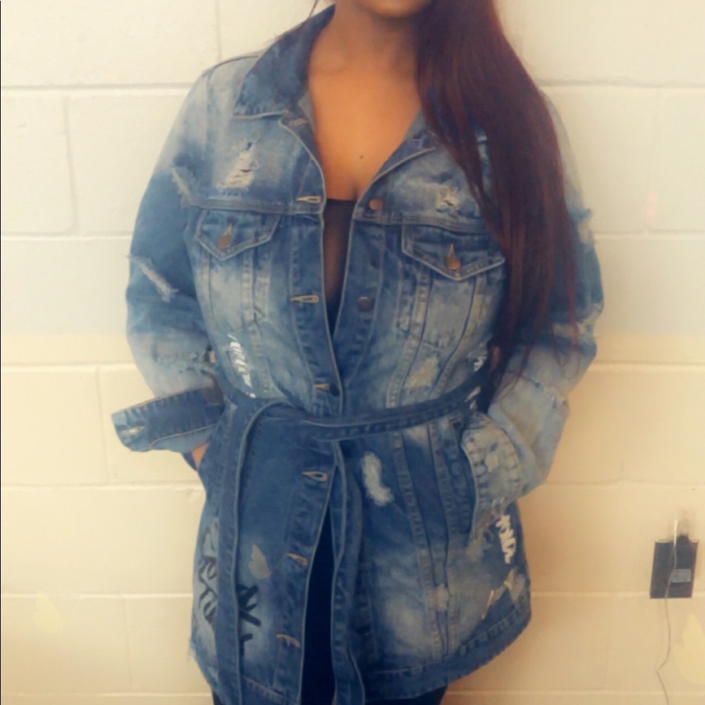 “Good Vibes” Denim Jacket/Dress